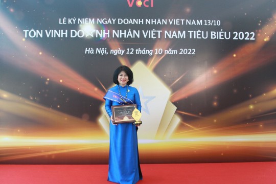 TỔNG GIÁM ĐỐC HANEL ĐƯỢC VINH DANH DOANH NHÂN VIỆT NAM TIÊU BIỂU NĂM 2022